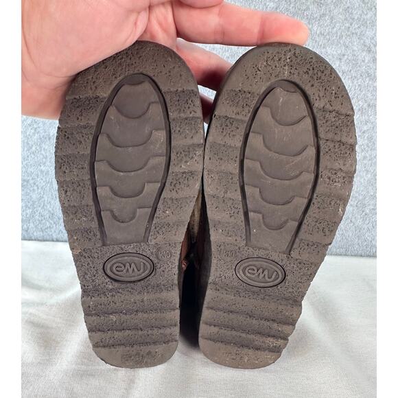 Emu Bush Ranger Lo Toddler K10 Shearling Brown Boots Zig Zag Design - Picture 4 of 10